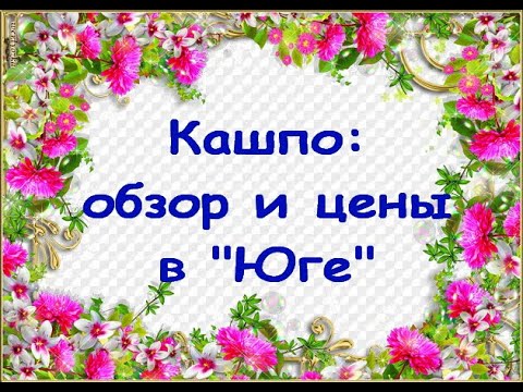 КАШПО и ГОРШКИ для ОРХИДЕЙ и др.ЦВЕТОВ:обзор и цены в "Юге",18.03.20,ул.Авиационная,8,Самара.
