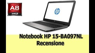 Video thumbnail for Notebook HP 15 BA097NL  AMD A8 7410 recensione e scheda tecnica by Ubaldo Schiavone