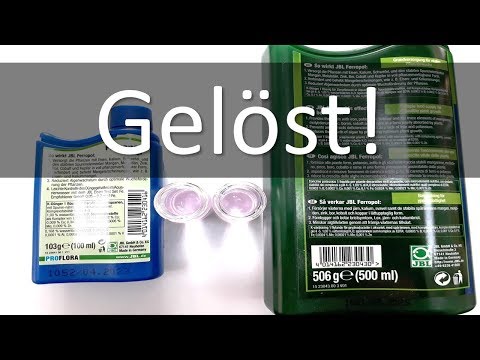 Alles nur ein Fehler / JBL senkt Nährstoffkonzentration / JBL Ferropol