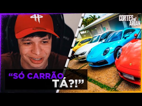 ARUAN REAGE A MUDOU TUDO ! NOVA GARAGEM DA CASA DO LAGO *3 MILHOES EM CARROS* - Cortes do Aruan