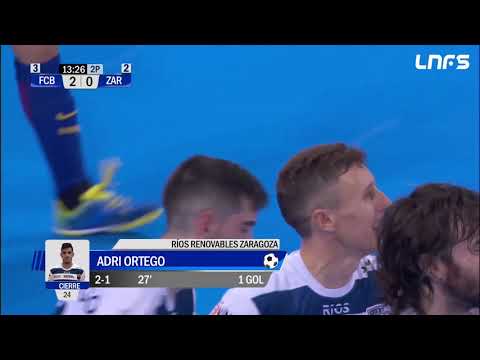 Gol Adri Ortego (2-1) FC Barcelona Lassa - Ríos Renovables Zaragoza. J2 1/4. Play Off