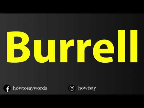 How To Pronounce Burrell
