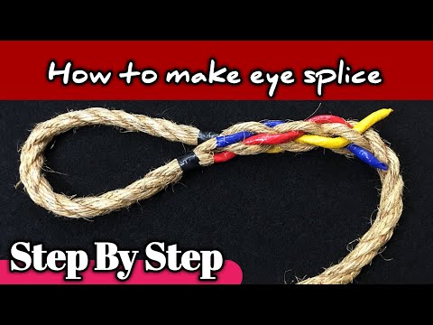 How to make eye splice ( Three string rope)#eyesplice #merchantnavy