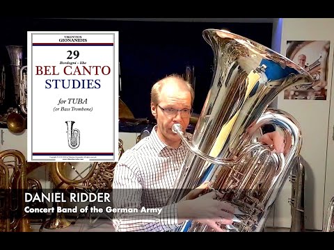 GIONANIDIS: 29 Bel Canto Studies for tuba | ✥No.13✥ | Daniel Ridder, Concert Band of the German Army