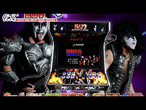 Our tribute to the greatest Rock Band on earth, 21” KISS Bartop Arcade with 17,500 games
