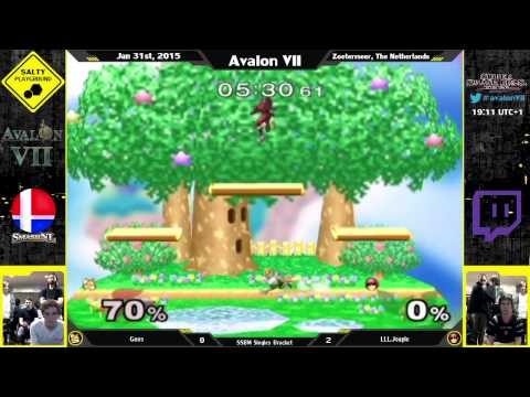 Avalon VII - Guus (Fox) vs LLL.Jeapie (C. Falcon) - SSBM Singles Winners R5