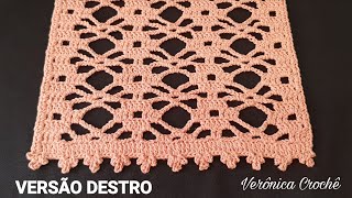 Caminho de mesa em crochê / Trilho de mesa em crochê / Passo a passo / Para iniciantes