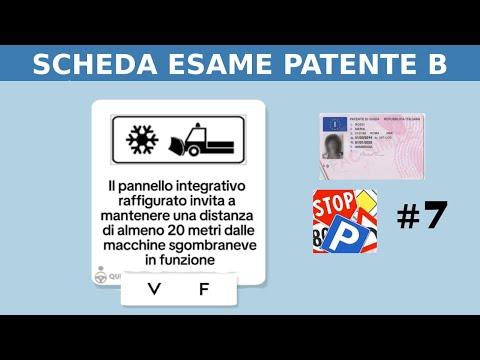 SCHEDA ESAME PATENTE B -2025- #7