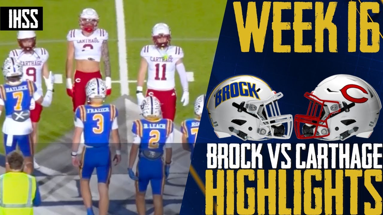 Carthage Dominates Brock 49-21, Advances to State Finals!
