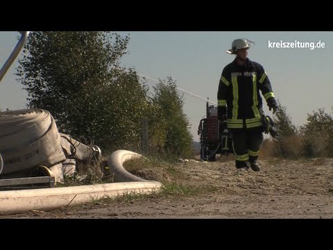 Moorbrand in Meppen: Schlauch aufgeschlitzt