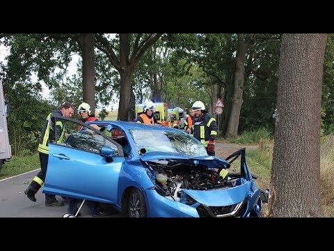 Überholvorgang missglückt - Schwerer Unfall bei Wusterhausen/Dosse-Lögow