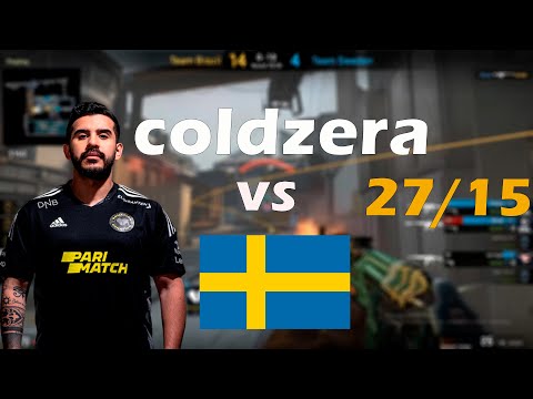 CS:GO POV Demo Brazil coldzera (27/15) vs Sweden (de_train) @ IEM Rio Major 2022 showmatch