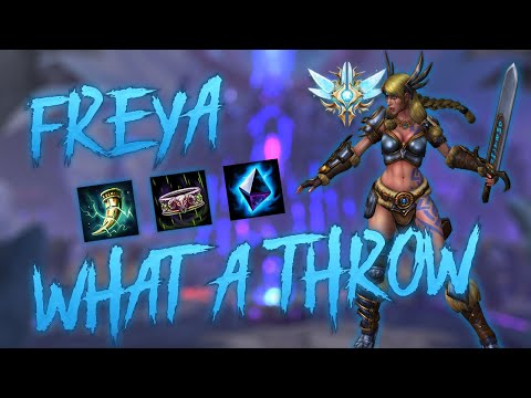 FREYA | GM Midlane | WE ALMOST THREW THIS GAME! | Smite Season 6