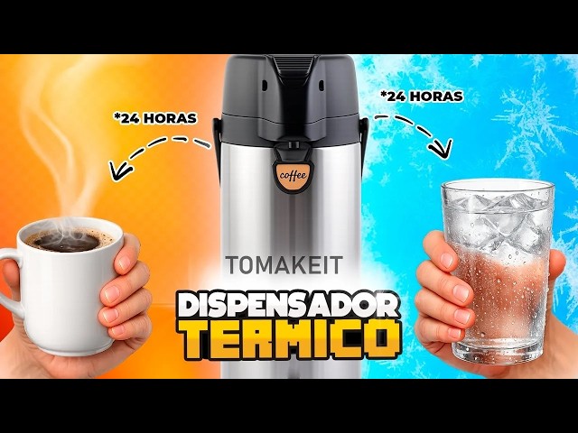 Vídeo relacionado con Dispensador de bebidas aislado 6L 304 Acero inoxidable Dispensador de bebidas frías y calientes Contenedor de sopa de jugo de té de leche térmica para fiestas Catering Uso (Plata)