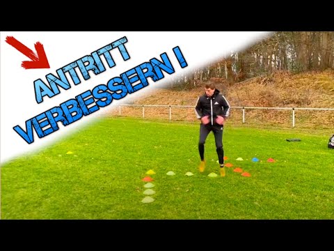 Antrittsschnelligkeit verbessern im Fußball! | Übungen für´s Sprinten und Footwork!