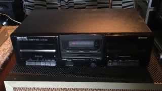 Video thumbnail for KENWOOD KX-W1060 Stereo Double Cassette Deck by Itemz Audio