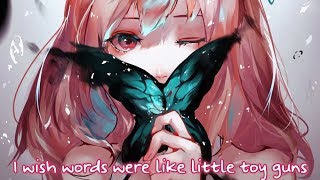 Nightcore - Little Toy Guns || Lyrics「Carrie Underwood」