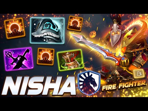 Nisha Ember Spirit Fire Boss - Dota 2 Pro Gameplay [Watch & Learn]