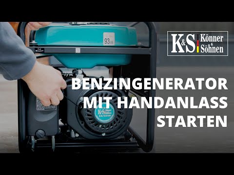 KÖNNER &amp; SÖHNEN Benzininis Generatorius 7,5kW 230V KS 10000E video