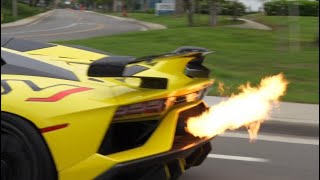 Lamborghini Aventador SVJ sound with Gintani exhaust/ tune! [4K] HEADPHONE USERS BEWARE!!!