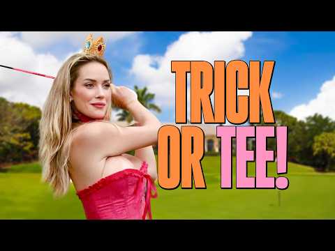 Golfer Paige Spiranac Played A Round Dressed As Princess Peach For Halloween