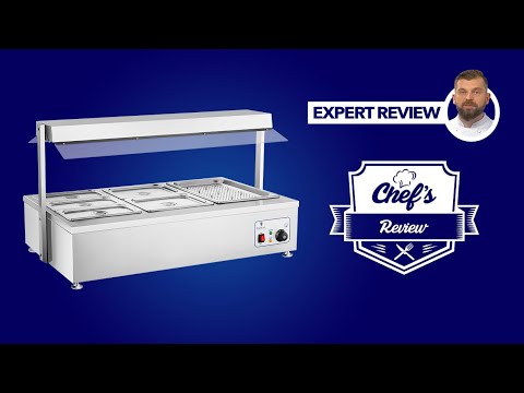 video - Bain-Marie - 6 GN - with meat attachment