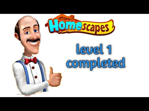 Homescapes level 1 (completed)