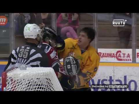 Lukko - Ässät 16.9.2017 Tappelu