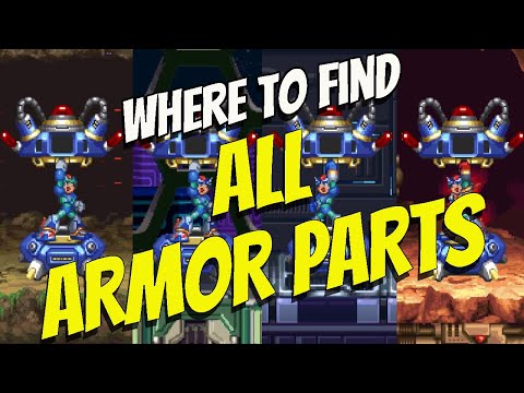 MEGAMAN X4 - Where To Find All Fourth Armor Parts Location