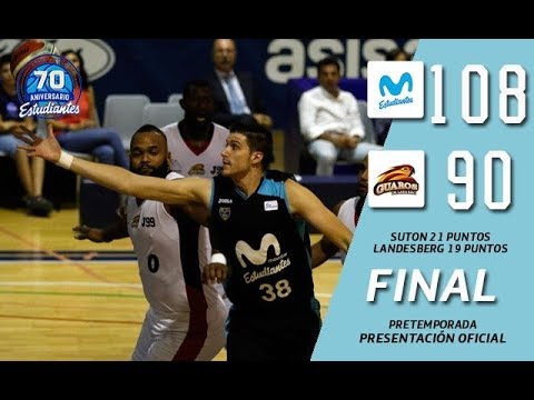 Movistar Estudiantes - Guaros de Lara (partido de presentación de temporada). Resumen.