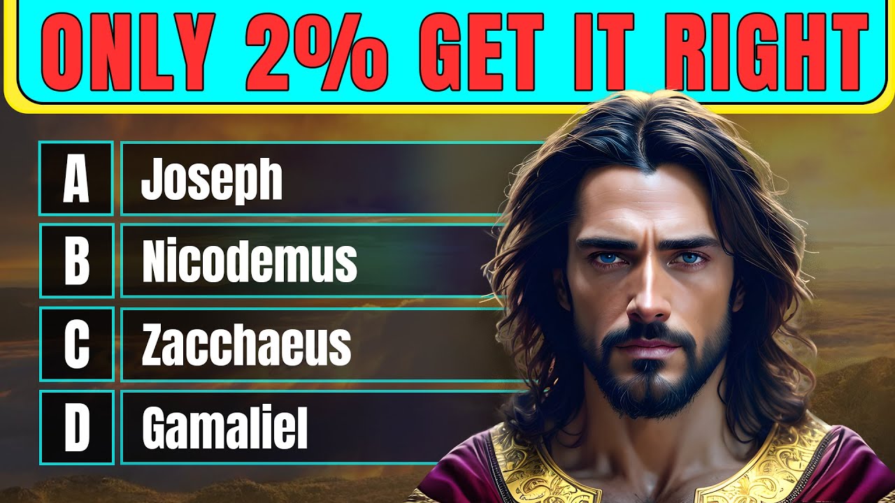 25 BIBLE QUESTIONS TO TEST YOUR BIBLE KNOWLEDGE ABOUT LORD JESUS Easy Moderate Hard | The Bible Quiz