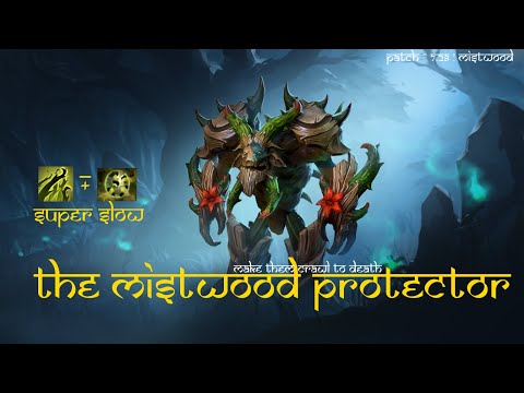 The Mistwoods Treant Protector | Nature's Grasp + Orb of Corrosion | +75% Slow | Dota2