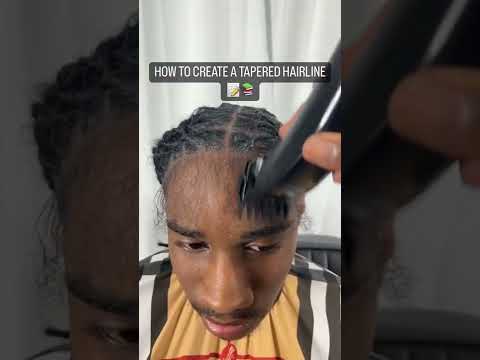 How To Create A Tapered Hairline🔥🤩👀 #naturalhairstyles #dreadlocks #barber