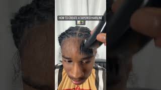 How To Create A Tapered Hairline🔥🤩👀 #naturalhairstyles #dreadlocks #barber