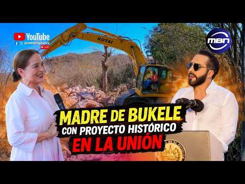 Madre del Presidente Bukele Cumple Promesa y Coloca Primera Piedra de Carretera y Puente en la Unión