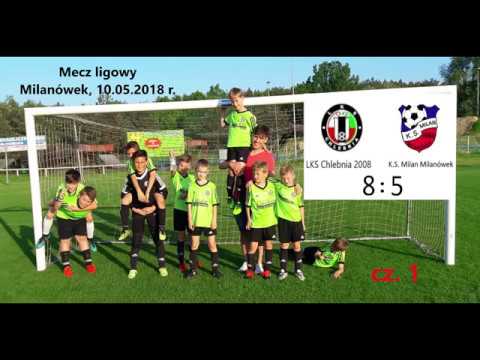Część 1 meczu ligowego LKS Chlebnia 2008 z KS Milan Milanówek