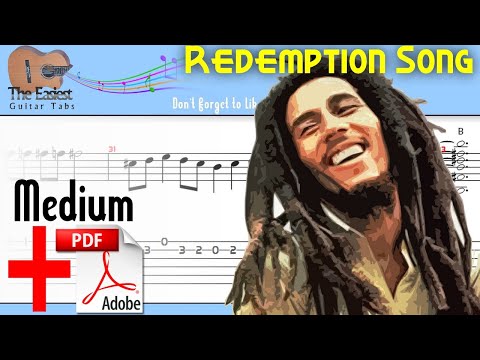 The Easiest Guitar Tabs: Bob Marley - Redemption Song (Medium)