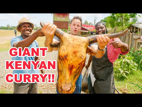 Eating WHOLE Cow Head Curry in Kenya - INSANELY Delicious Food of Kisumu, Kenya!