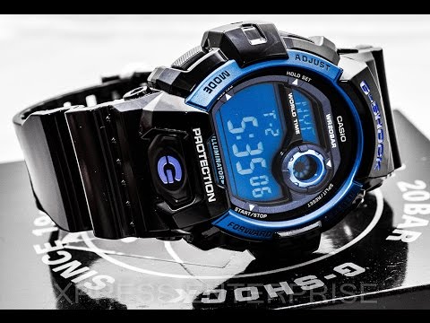 Casio GSHOCK Blue G8900A-1 REVIEW | How To Set Time | LIGHT DISPLAY