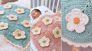 Download lagu Cozy Petals Baby Blanket 🌸 | Easy Flower Crochet Baby Blanket Tutorial 🧶 | Granny Square Pattern mp3