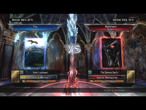 Soulcalibur V: Amy Lionheart (Tira) Vs. The Demon Deity (Nightmare)