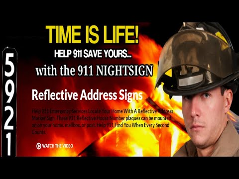 Reflective Address Signs