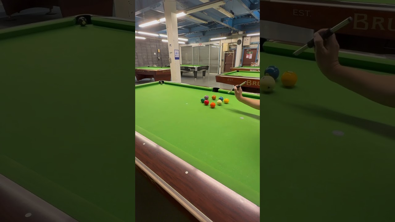 ネットで買ってみたw少しコツがいるけど思ってたより飛んだ‪‪‬わꉂ🤣‪‪‬‪𐤔#ビリヤード #billiards #8ballpool #pool