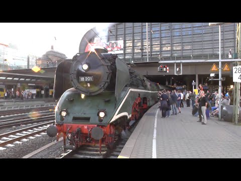 Dampfsonderzüge mit 18 201 u. 01 1066 zum Hafengeburstag / + DR-243 005 u. Partyzug + / 2016!