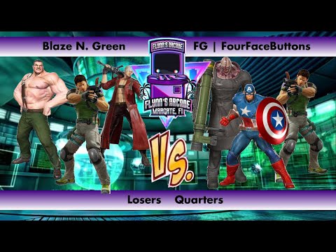 Flynn's Arcade 080 Losers Quarters - Blaze N. Green (Chris) Vs FG | FourFaceButtons (Nemesis) UMVC