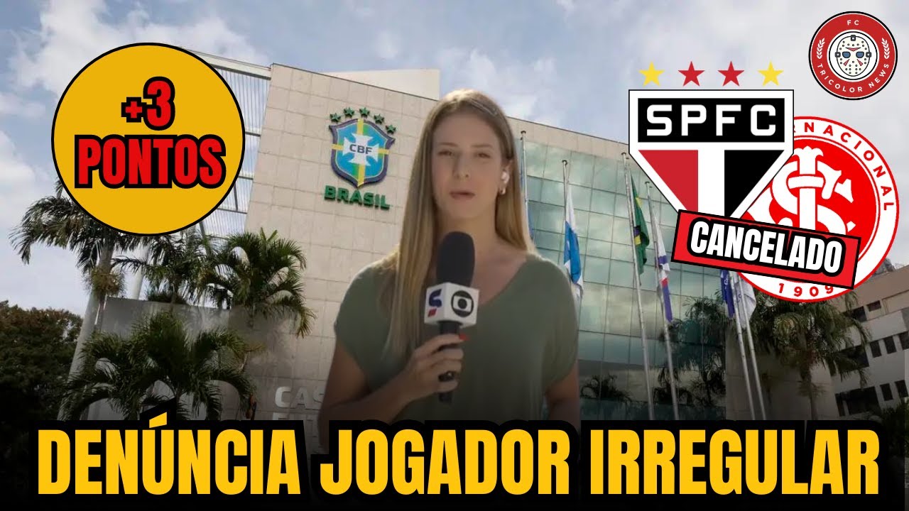 MAIS PONTOS! JOGADOR IRREGULAR CONFIRMADO PELA CBF! NOTÍCIAS DO SÃO PAULO HOJE!