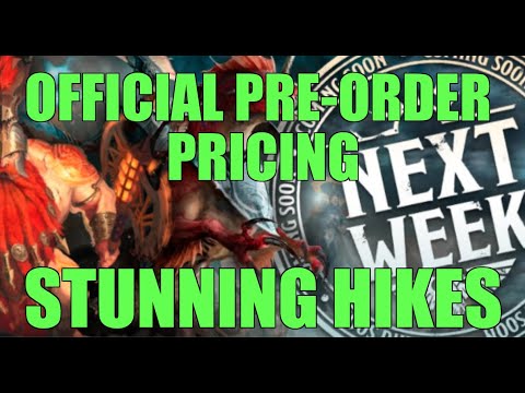 $$ INSANE NEW GAMES WORKSHOP PRICING $$  NO GAME IS SAFE $$ Warhammer 40k Age of Sigmar Blood Bowl