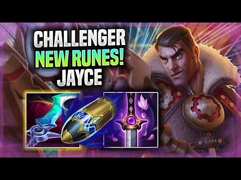 KOREAN CHALLENGER DOMINATING JAYCE WITH NEW RUNES! - Korean Challenger Plays Jayce TOP vs Renekton!