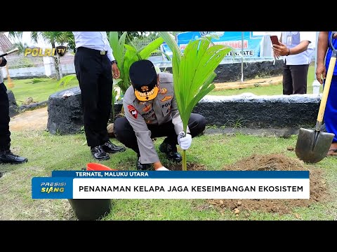 KAPOLDA MALUT HADIRI PENANAMAN 1.000 POHON KELAPA SINERGI WUJUDKAN KETAHANAN PANGAN