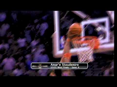 amare stoudamire blocks tim duncan 2005 playoffs